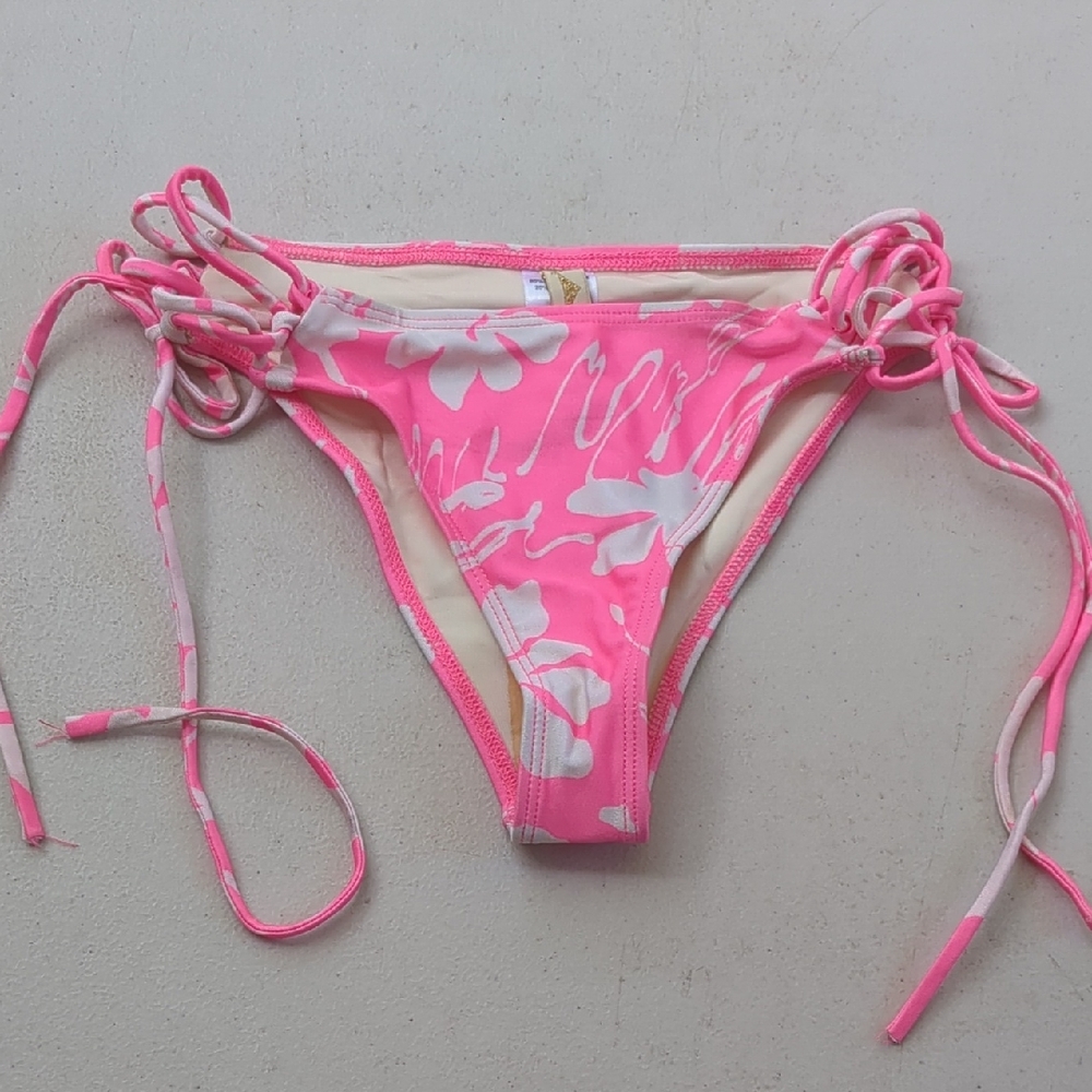 Tyler Rose Swimwear Pink Floral Bikini Bottom